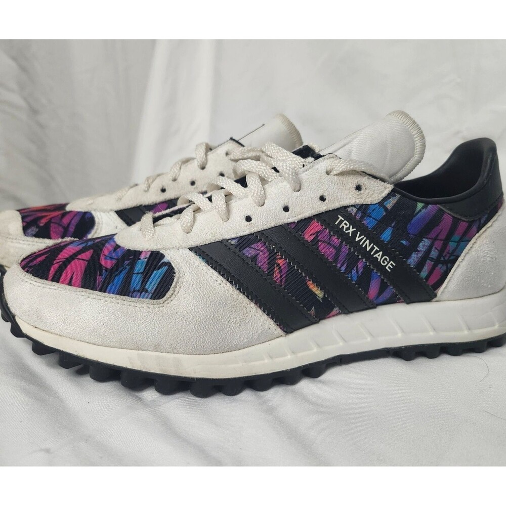 Adidas TRX Vintage Blue White Sneakers Mens 8.5 Slim Retro Runner 70s Style